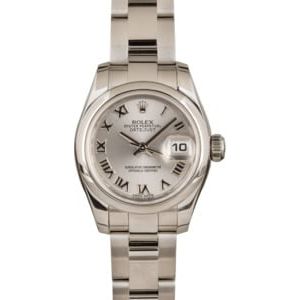 Rolex Ladies Datejust 179160 Silver Dial