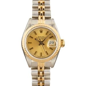 Ladies 26MM Rolex Datejust 69173 Champagne