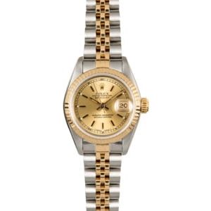 Rolex Lady-Datejust 69173 Champagne Certified Pre-Owned