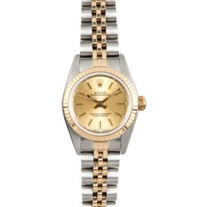 Rolex Ladies Oyster Perpetual 76193 Champagne