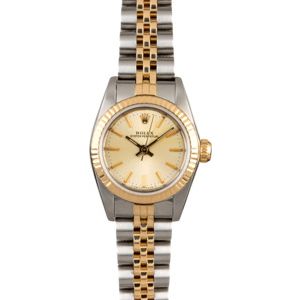 Women's Rolex Oyster Perpetual 67193 Champagne Dial