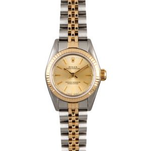 Rolex Lady Oyster Perpetual 67193 Champagne Dial