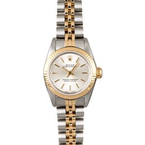 Rolex Oyster Perpetual 67193 Two Tone Ladies Watch