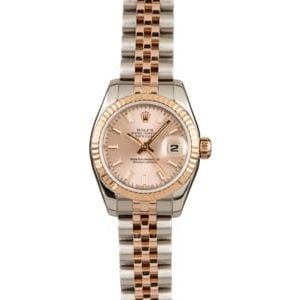 Pre-Owned Rolex Lady-Datejust 179171 Everose gold