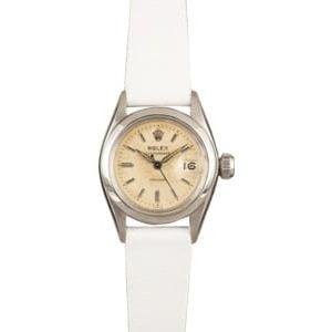 Vintage Rolex Oysterdate Ladies 6406 Stainless Steel