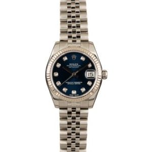 Pre-Owned Rolex Datejust 178274 Blue Diamond Dial