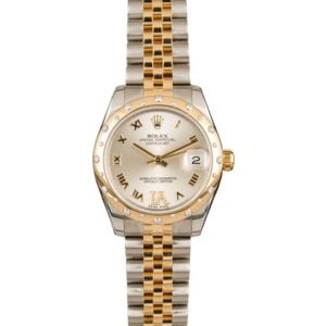 Pre-Owned Rolex Mid-size Datejust 178343 Diamond Bezel