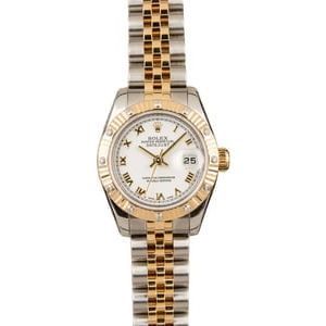 Rolex Lady Datejust Silver 179163 Luminescent Dial