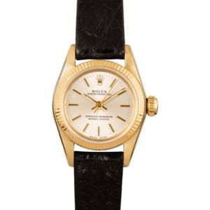 Ladies Gold Rolex Oyster Perpetual 67197