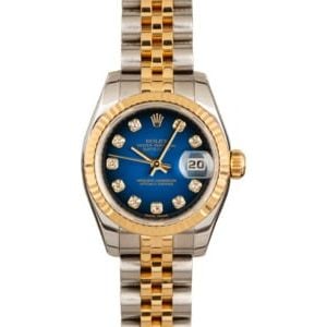 Lady Datejust 179173 Diamond Dial 100% Authentic