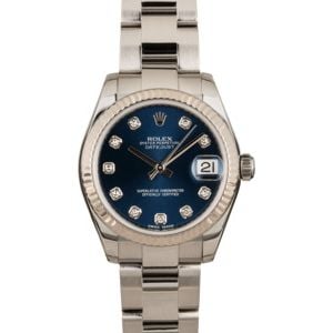 Rolex Datejust 178274 Blue Diamond Dial