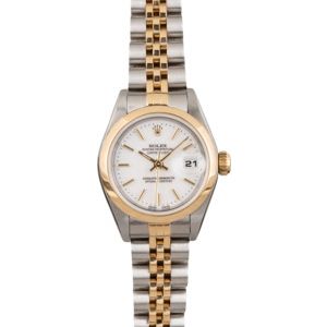 Pre Owned Rolex Women's Datejust 79163 White