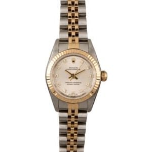 Ladies Oyster Perpetual Diamond Dial 76193