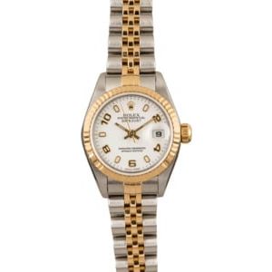 Used Ladies Rolex Datejust 79173 White Dial