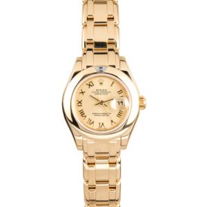 Ladies Rolex Pearlmaster 69328