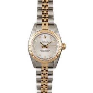 Rolex Oyster Perpetual Diamond Dial 76193