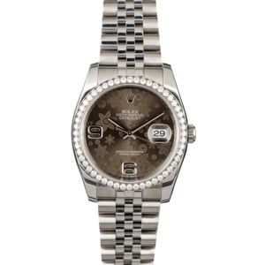 Rolex Datejust 116244 Bronze Floral Dial