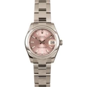 Pre-Owned Rolex Datejust 178240 Pink Dial