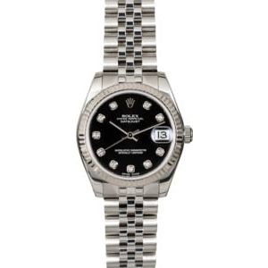 Rolex Datejust 178274 Black Diamond Dial