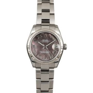 Rolex Datejust 178274 Black MOP Roman Dial