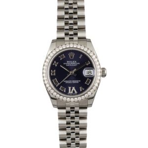 Rolex Datejust 178384 Purple Roman Dial