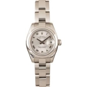 Pre Owned Rolex Ladies Datejust 179160 Silver Dial