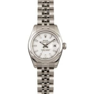 Rolex Lady Datejust 179160 White Dial