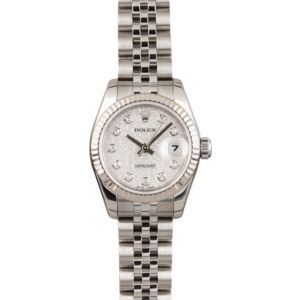 Used Rolex Lady Datejust 179174 Silver Jubilee Diamond Dial