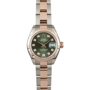 Rolex Lady Datejust 279171 Olive Diamond Dial