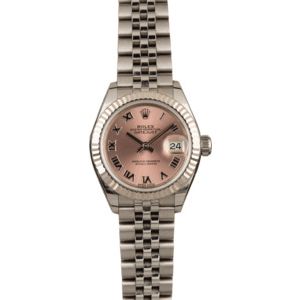 Pre-Owned Rolex Datejust 279174 Pink Roman Dial