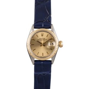 Pre Owned Vintage Rolex Datejust 6517 Leather Strap