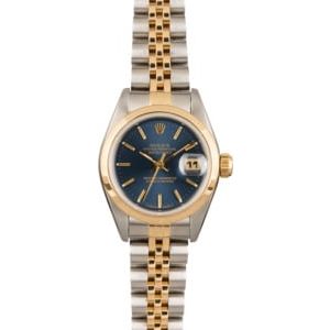 Rolex Datejust 69163 Blue Index Dial