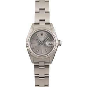 Pre Owned Lady Rolex Datejust 69174 Slate Tapestry