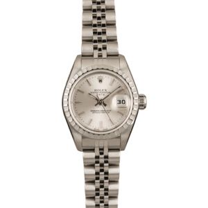 Pre-Owned Rolex Ladies Date 79240 Silver Dial