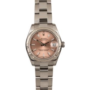 Pre Owned Rolex Ladies Datejust 178274 Pink Dial