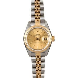 Rolex Ladies Two Tone Datejust 79173 Champagne