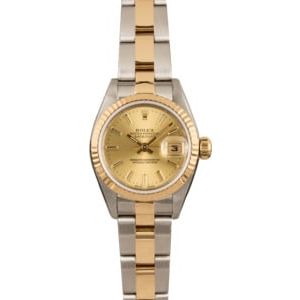 Pre Owned Rolex Ladies Datejust 79173 Champagne Dial T