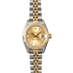 Rolex Ladies Datejust 79173 Champagne Diamond