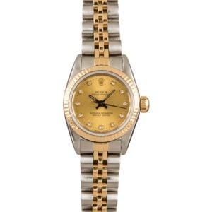 Pre Owned Ladies Champagne Diamond Rolex 67193