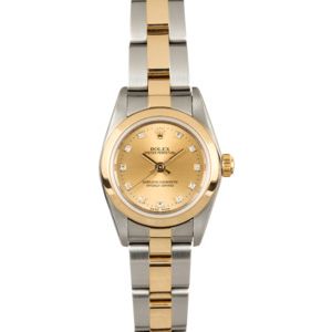 Rolex Ladies Oyster Perpetual 76183 Diamond