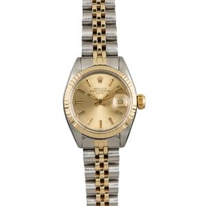 Rolex Date 6917 Champagne Index Dial