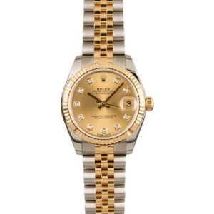 Pre Owned Mid-Size Rolex Datejust 178273 Diamond