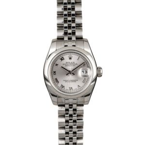 Rolex Lady Datejust 179160 Rhodium Roman