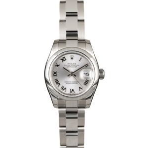 Rolex Datejust 179160 Rhodium Roman