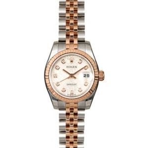 Factory Stickered Rolex Lady Datejust 179171 Diamond Jubilee Dial