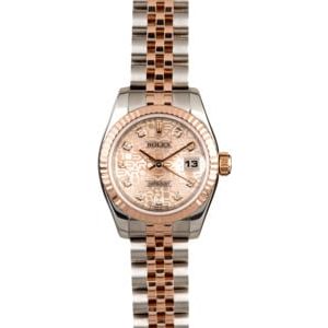 Rolex Lady Datejust 179171 Pink Jubilee Diamond Dial