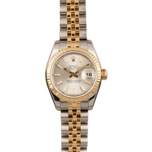 Used Rolex Lady Datejust 179173 White Dial