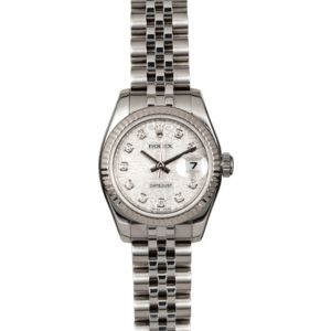 Rolex Lady Datejust 179174 Silver Diamond Jubilee Dial