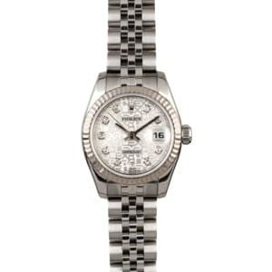 Rolex Lady Datejust 179174 Silver Jubilee Diamond Dial