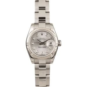 Pre-Owned Rolex Ladies Datejust 179174 Diamond Dial